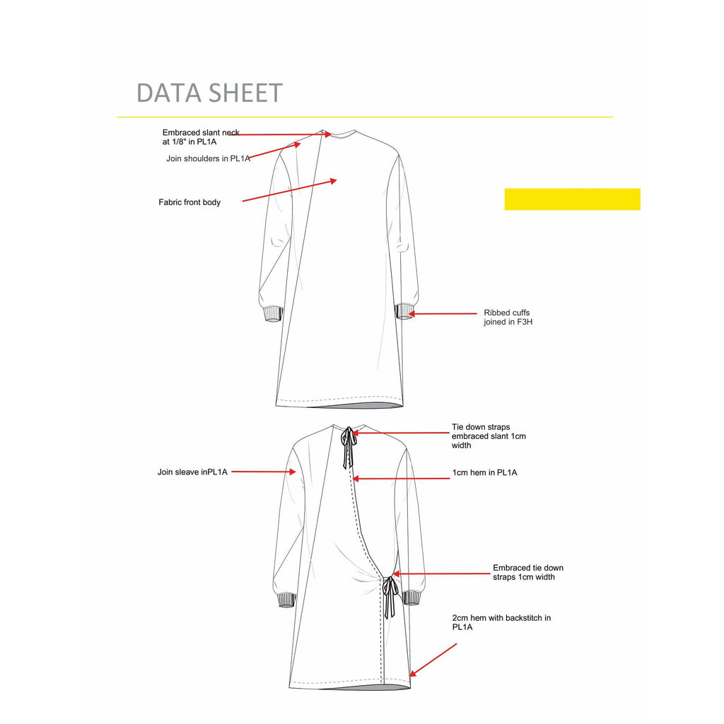 BANU Isolation Gowns –(40 PACK) Reusable Level 2 Water Repellent Gown – Double Knotted Protective Gowns for Healthcare – Protective Anti-Fluid Fabric