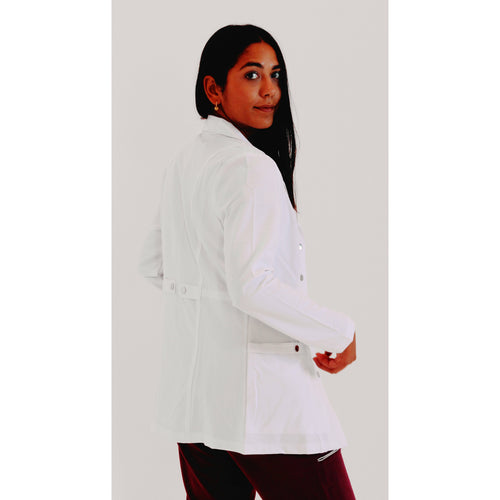 Coral Long Lab Coat